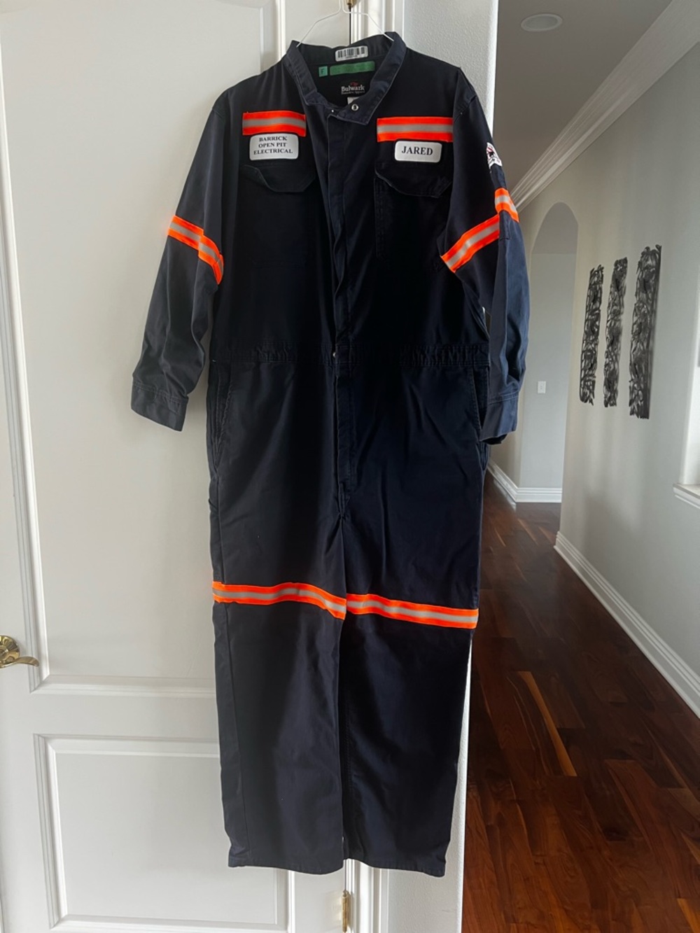 Navy Blue Safety Industrial Electric Coverall 48 Long
